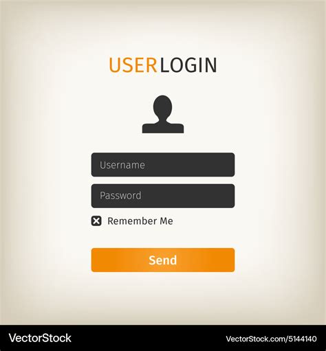 User login .